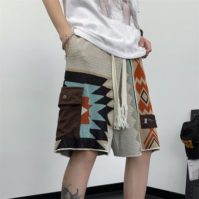 Y2K Ethnic Fashion - 여름 얇은 유행 고딕 개성 니트