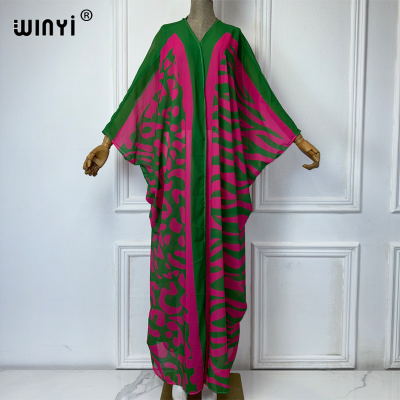 Kaftan Women Boho - WINYI 아프리카 보헤미아 프린트 기모노 여성용