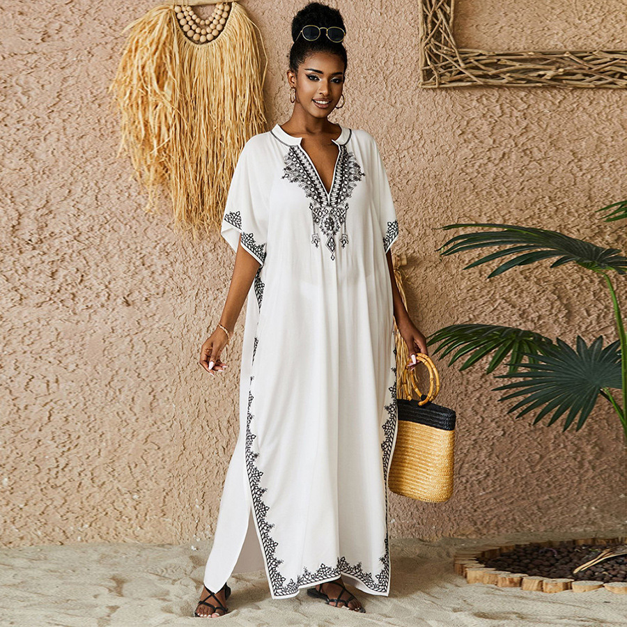Kaftan 드레스 여성용 수영복 수영복 커버 업 플러 - Kaftan Women Boho 리뷰 및 가격