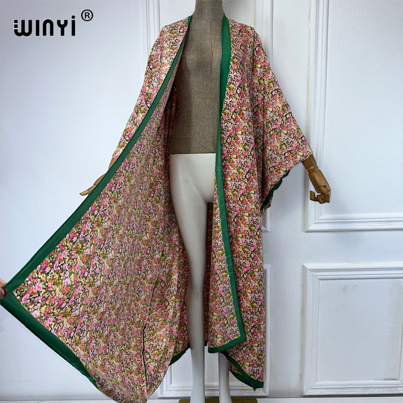 WINYI 기모노 섹시한 프린트 루즈 카디건 여성 블라 - Kaftan Women Boho 리뷰 및 가격