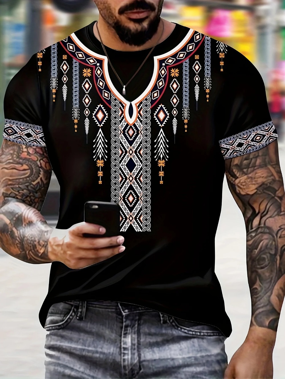 민족 스타일 패턴 크리에이티브 Digita3DPrint - Y2K Ethnic Fashion 리뷰 및 가격