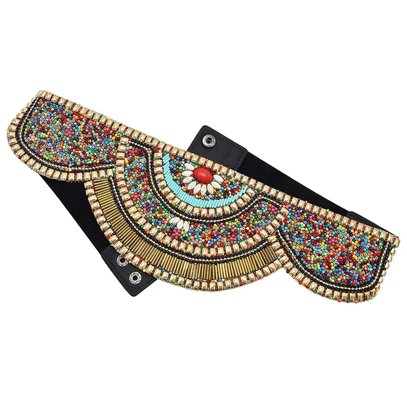 여성용 다채로운 허리 비즈 거들 허리띠, 집시 부족 민 - Ethnic Indian Fashion 리뷰 및 가격