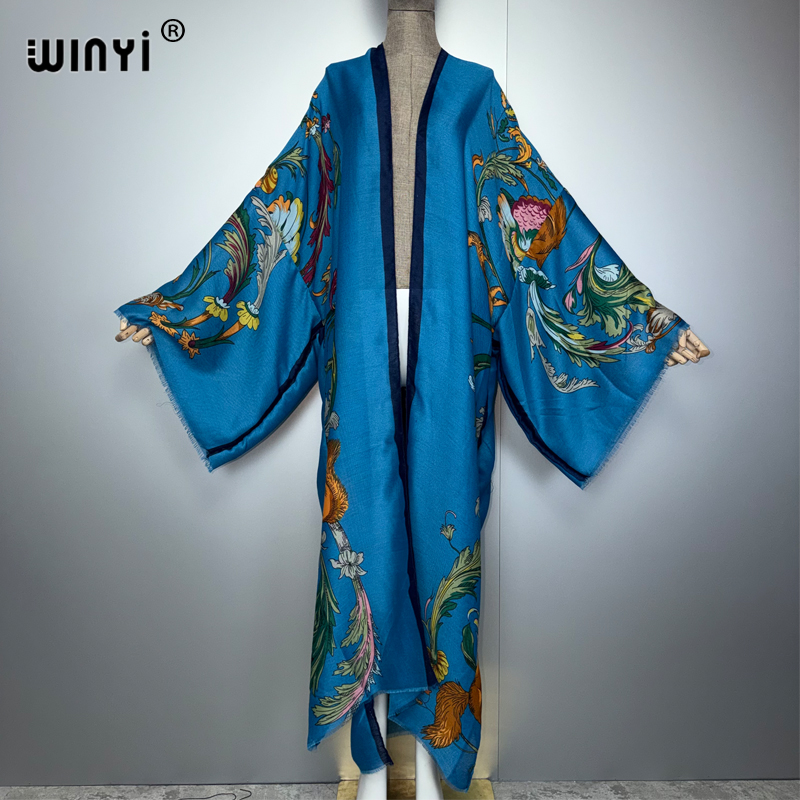 WINYI 아프리카 보헤미안 키모노 맥시 드레스 비치  - Kaftan Women Boho 리뷰 및 가격