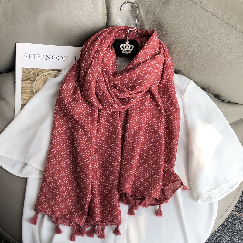 여성용 빈티지 에스닉 스타일 코튼 리넨 느낌 스카프,  - Winter Ethnic Fashion For Women 리뷰 및 가격