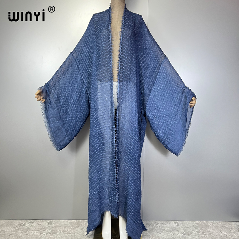 WINYI 기하학 프린트 기모노 카프탄 비치웨어 카디건 - Kaftan Women Boho 리뷰 및 가격