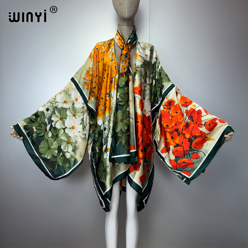 WINYI 여름 kimonosilk 느낌 짧은 카디건  - Kaftan Women Boho 리뷰 및 가격