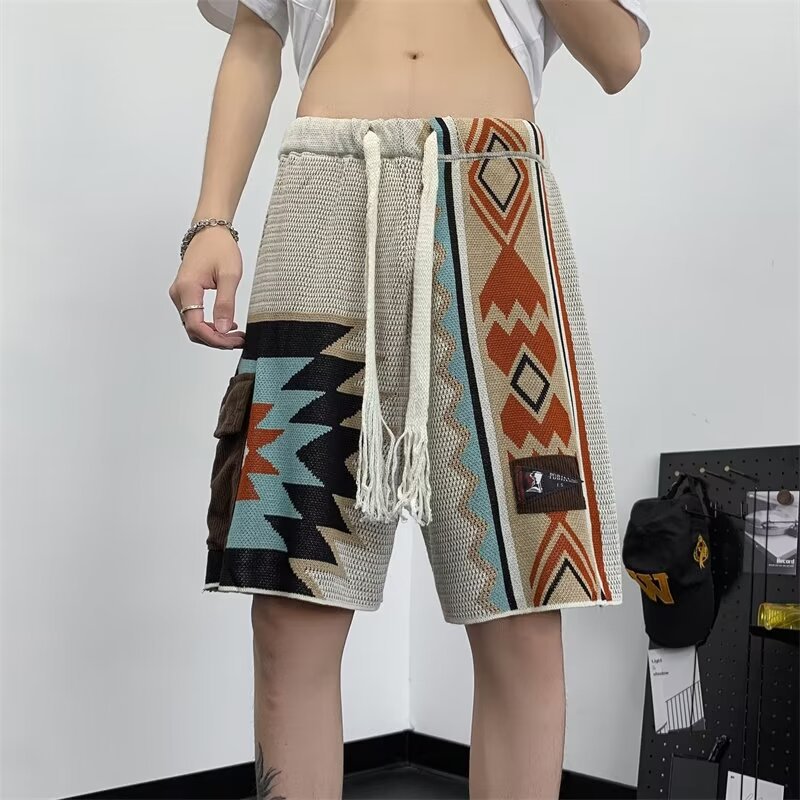 여름 얇은 유행 고딕 개성 니트 일본 민족 스타일 통기 - Y2K Ethnic Fashion 리뷰 및 가격