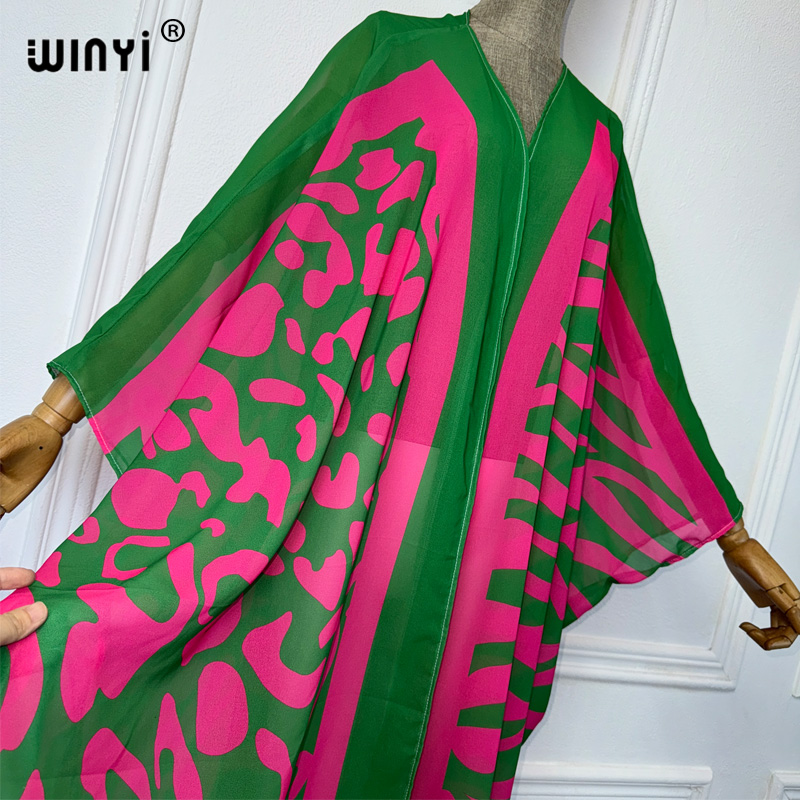 WINYI 아프리카 보헤미아 프린트 기모노 여성용 루즈 - Kaftan Women Boho 리뷰 및 가격